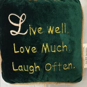 Green and Brown Decorative Pillow